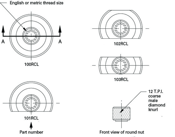 Donahue-Industries_disc-wheel-inserts_grinding-wheel-inserts-manufacturer_disc-cup-insert-knurled-nut-capped-end-diagram