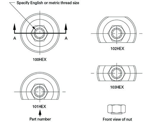 Donahue-Industries_disc-wheel-inserts_grinding-wheel-inserts-manufacturer_disc-cup-insert-with-assembled-hex-nut-diagram