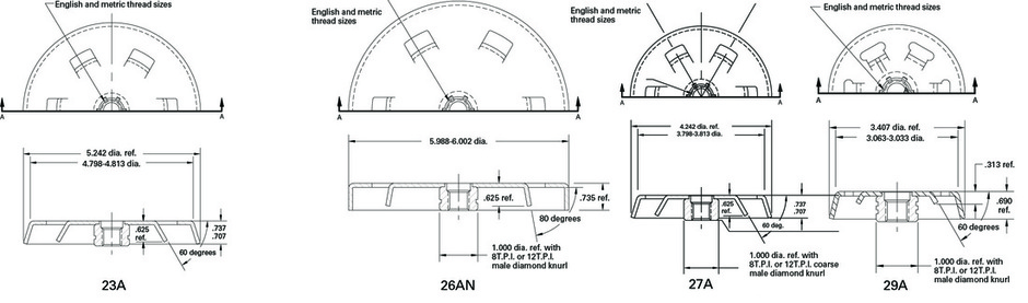 Donahue-Industries_safety-backs_grinding-wheel-safety-backs-manufacturer_straight-cup-flaring-cup-wheelbacks-diagram